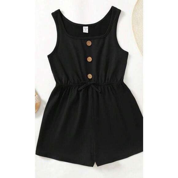 SHEIN Other - Shein Tween Girls Black Romper